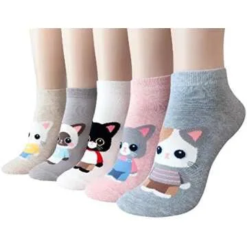 Socks with Cat print 😻