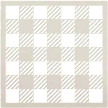 DIY Buffalo Check Painted Doormat