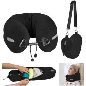 Extra Packing Room Disguised as Travel Pillow!