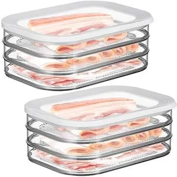 Fridge organizer bins