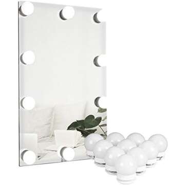 Vanity lighted mirror