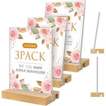 Table Signage Holders & Accessories