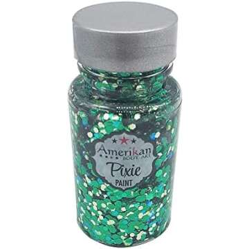 Glitter setup and supplies