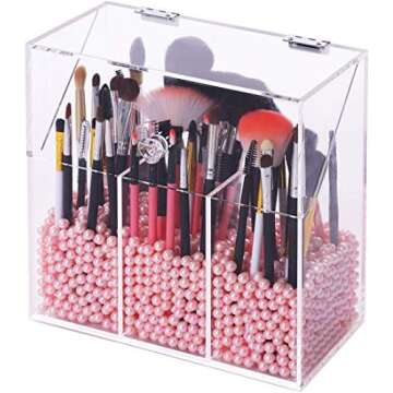 Makeup brushes organizer