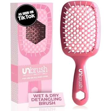 Brushes and combs for natural/curly hair