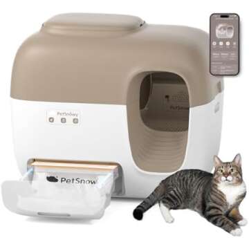 Self-Cleaning litter boxes and litter