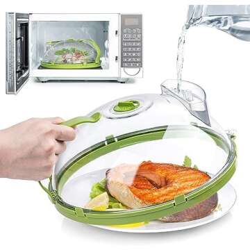 Microwave steam lid