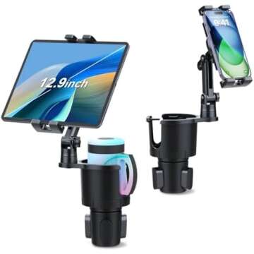 Cup Holder Phone Tablet Mount For Car
