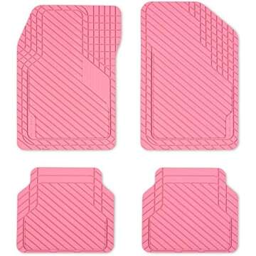Pink car mats