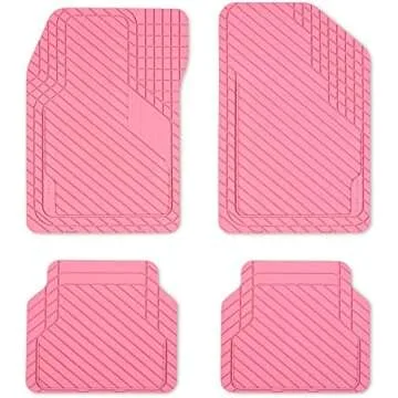 Pink car mats