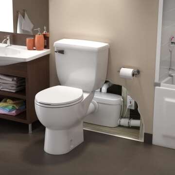 Toilet Up-Flow Flush System