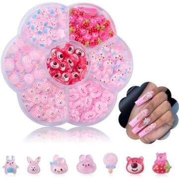 Cute Nail Charms+Rhinestones ✨🌙