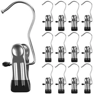 Wig hanging rack and clips