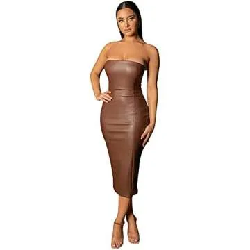 Leather dresses video