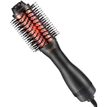 Hot-air hair brushes