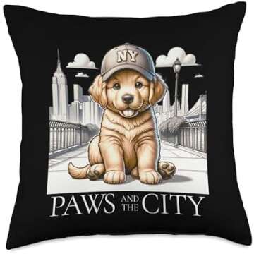 NYC Dogs Throw Pillows