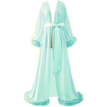 Feather Silk Robe