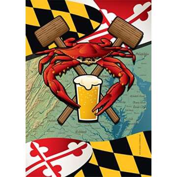 Crab Flags and Signs