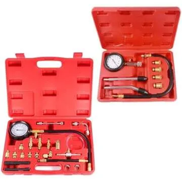 Master Your Engine's Health: Complete Compression Test Kit and Fuel Pump Diagnostic Set