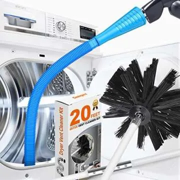 Dryer lint vacuum attachment