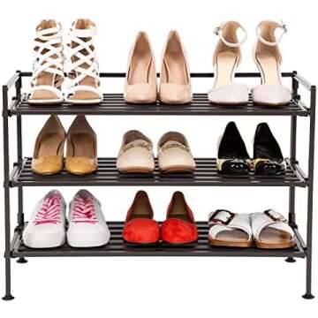 Plastics shoe rack