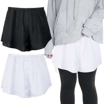 Lace/Cotton Shirt Extender