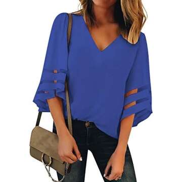 Stunning Bell Sleeve Blouses