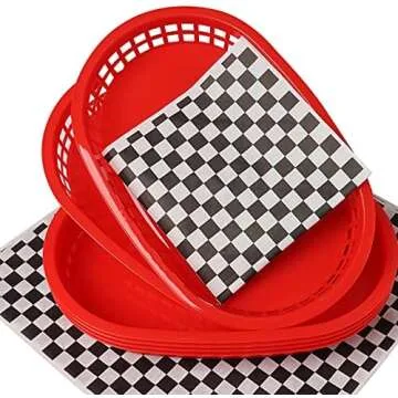 Sandwich & Sides Serving Baskets