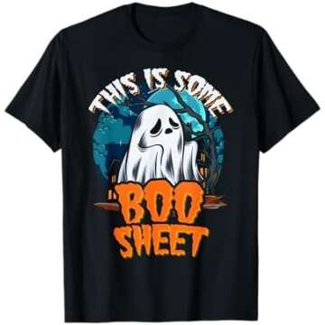 Halloween Costume Men Women T-Shirt This Is Some Boo Sheet
