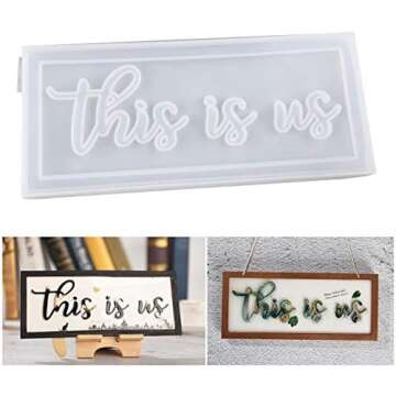 "This is us" LED Resin Sign - All Products Used