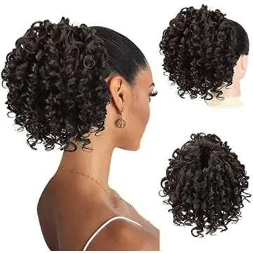 CURLY BUN Hair extensions🧡