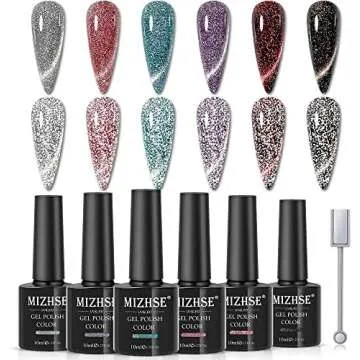 Reflective gel polish