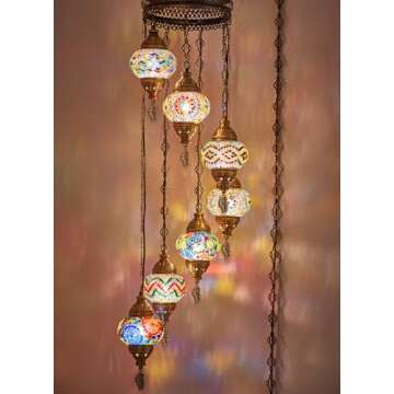 LAMPARAS TURCO MARROQUI TIPO MOSAICO