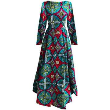 Flattering A-line Skater Dress - African Dresses