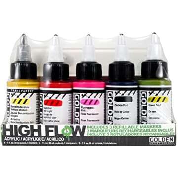Golden High Flow Acrylic Paints