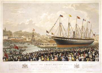 Launch of the SS Great Britain in 1843