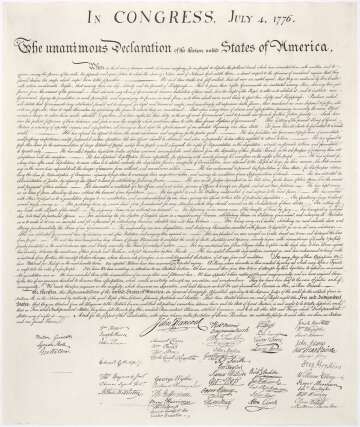 The First Vote on the Declaration of Independence