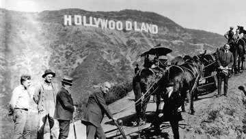 The 1949 Groundbreaking Ceremony for the Hollywood Sign