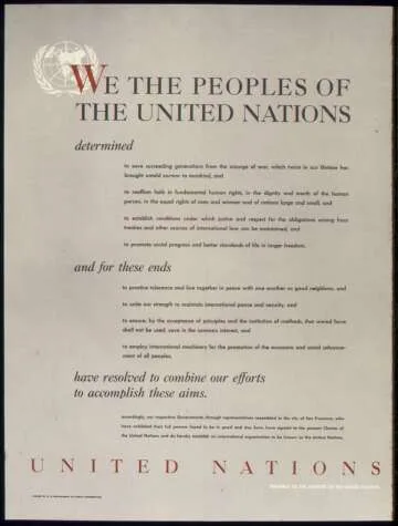 Completion of the United Nations Charter Ratification in 1945