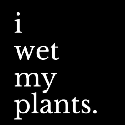 i wet my plants. Profile