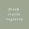 Fresh Starts