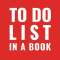 TO DO LIST IN A BOOK